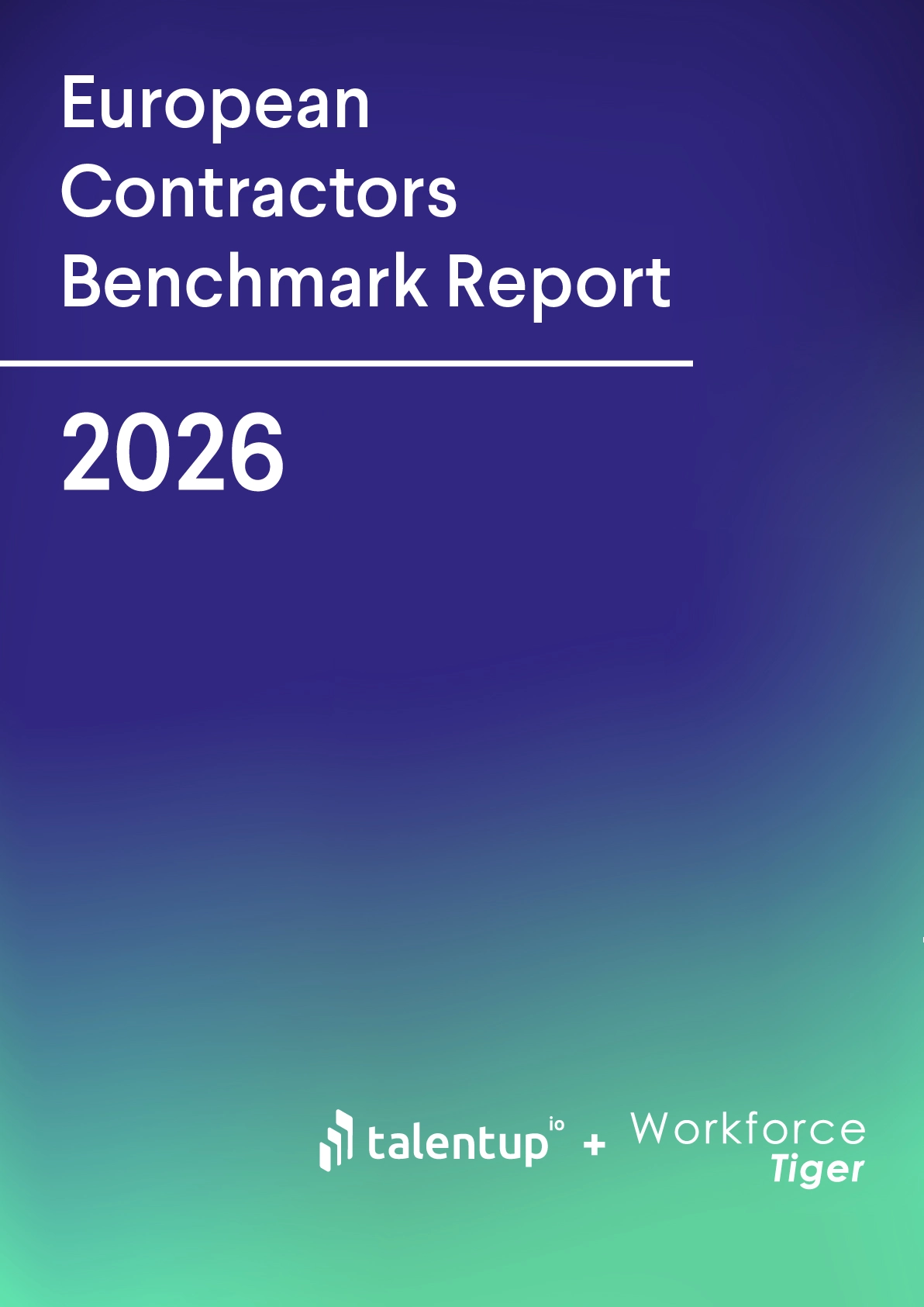 TalentUp's European Contractors Benchmark Report Cover
