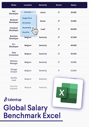 TalentUp’s Global Salary Benchmark Excel