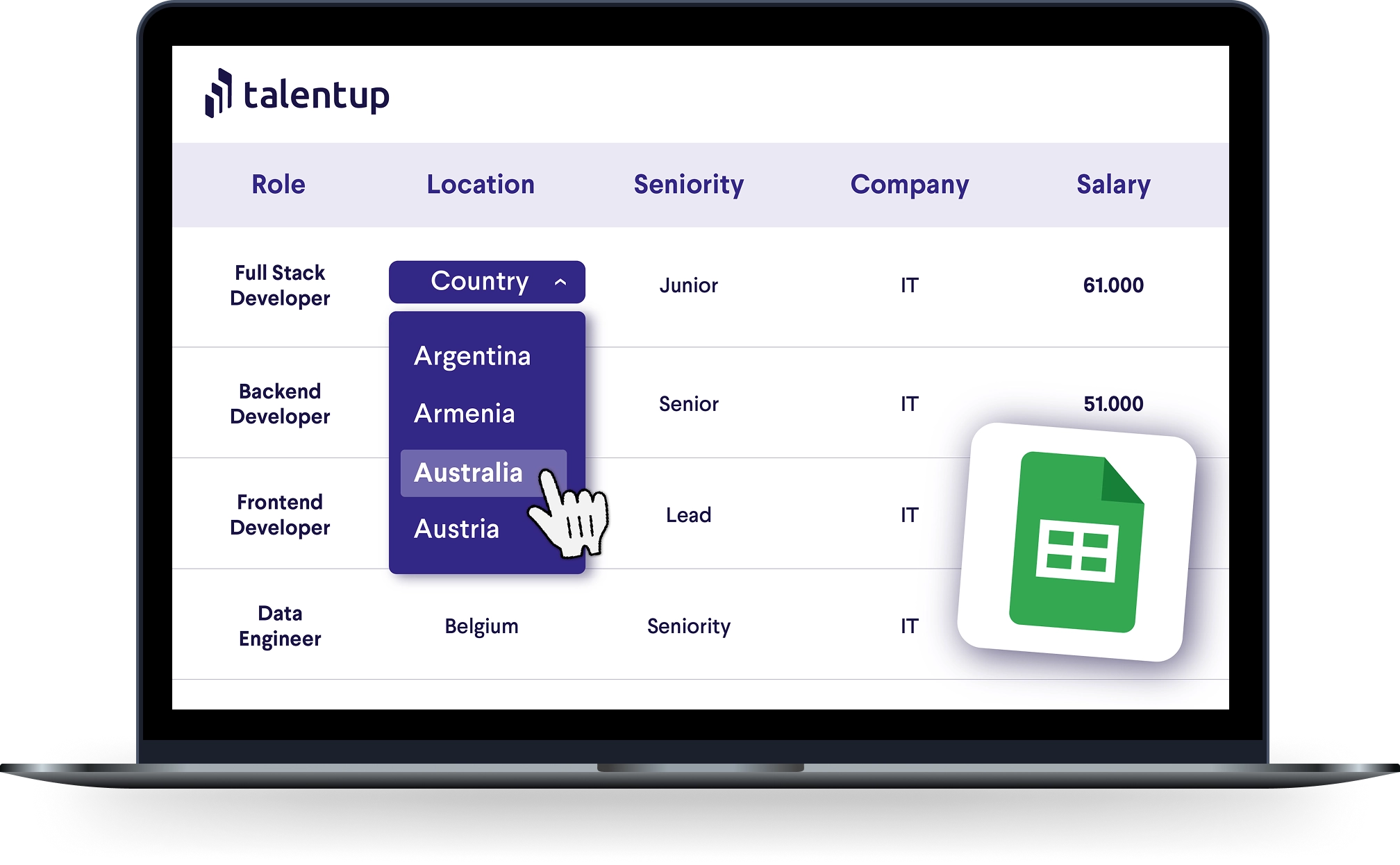 Excel Salary Benchmarking Mockup with download it for free overlay